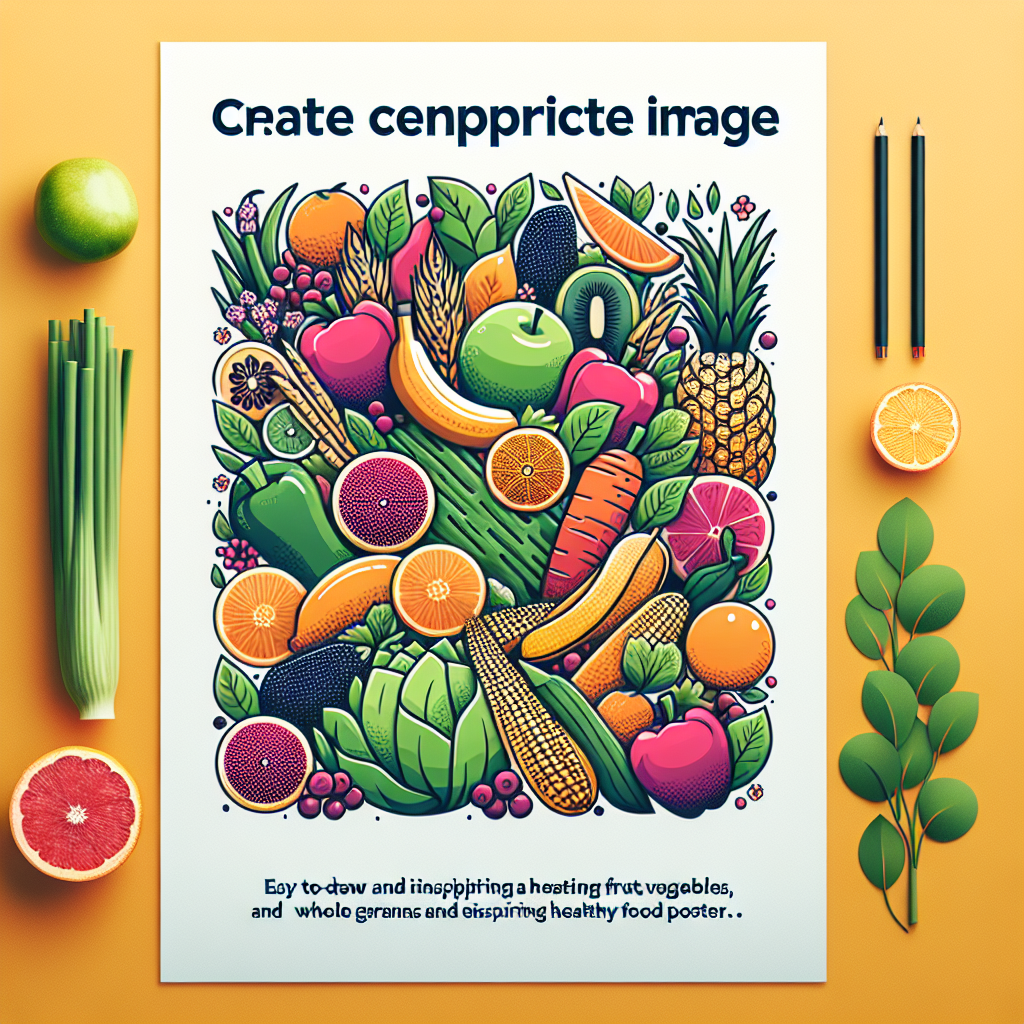 Kreasi Poster Makanan Sehat yang Mudah untuk Digambar dan Menginspirasi