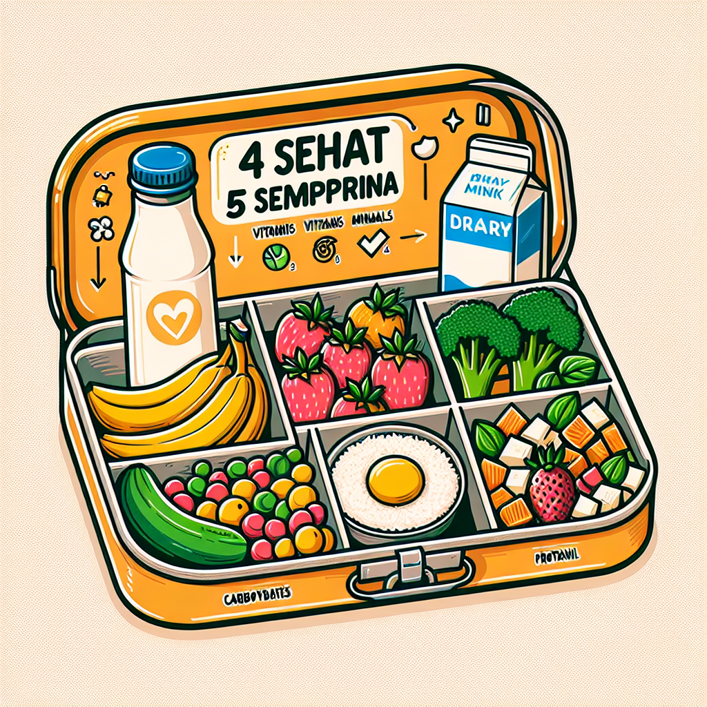Contoh Makanan 4 Sehat 5 Sempurna yang Simple untuk Bekal Sekolah